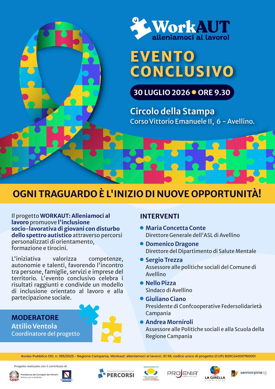 Evento conclusivo - WorkAut: Alleniamoci al lavoro!